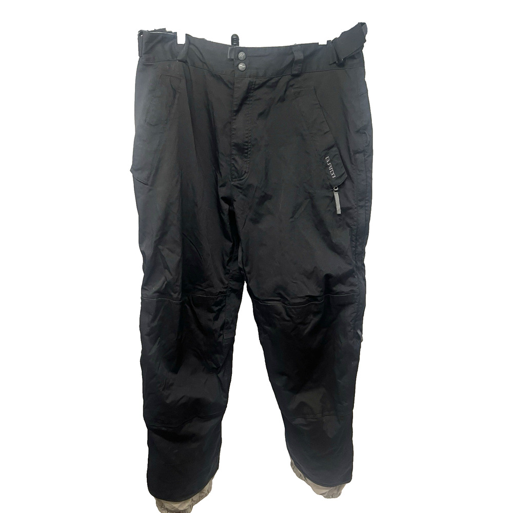 Burton Black Snowboard Ski Snow Cargo Lined Pants Mens XL Tall 38x34 Adjustable